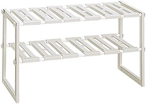 Amazon Co Jp Belca キッチン収納 シンク下フリーラック 伸縮タイプ 幅50 75 奥行30 3 高さ39 8cm グレー Vgy Ex ホーム キッチン