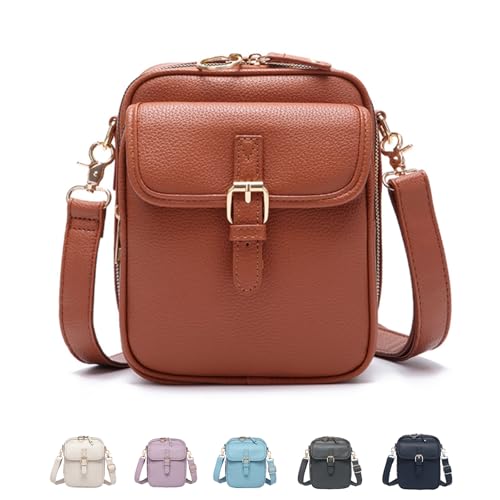 Comebybuy Purse Vintage Mini Messenger Bag, Large Capacity Messenger Bag with Card Slots, Crossbody Bag For Women