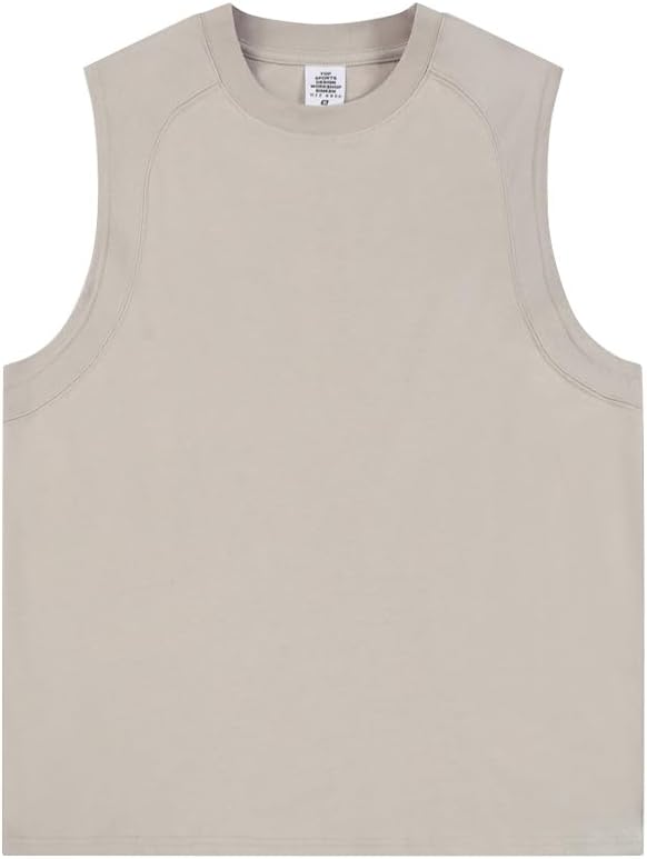 WENKOMG1 Men's Athletic Tank Top Sleeveless Workout Gym Bodybuilding Fitness Muscle Training Running Shirt, S-2XL