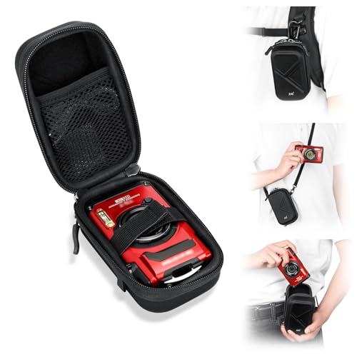 Funda rígida compacta para cámara con correa de hombro miniatura 1