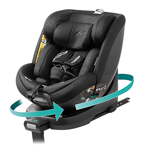 BABYAUTO - Silla de coche i-Size FAIRGO - MAGNA PLUS - Desde el nacimiento hasta los 125 cm – Edad: 0 a 7 años – 5 posiciones de Reclinado – A contramarcha hasta 105 cm – Isofix – Color: Black Sand