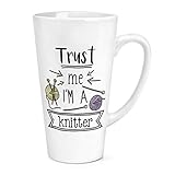 Trust Me I'm A Knitter Kaffeebecher, groß, 483 ml