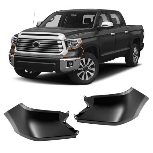 Front Fender Filler Compatible with 2014-2021 Toyota Tundra Painted Black Fender Extension Under...