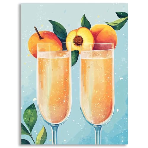 Activité manuelle adulte peinture diamant cocktail grand format 60x80cm strass