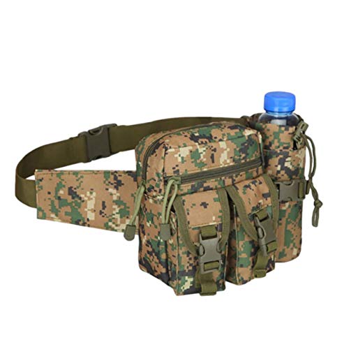 FuliLie 水筒ポーチ ウエストポーチ 多機能 ウェストバッグ サバゲー キャンプ 釣り タクティカルポーチ