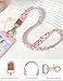 Knagsfa Lanyards for Keys, Neck Lanyards for ID Badges with Metal Hook, Cute Keychain Lanyard for Women, Polka Dot Cherry