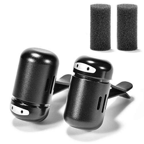 Brothersbox 2PCS Car Robot Aromatherapy Essential Oil Diffuser Stainless Steel Locket Air Freshener