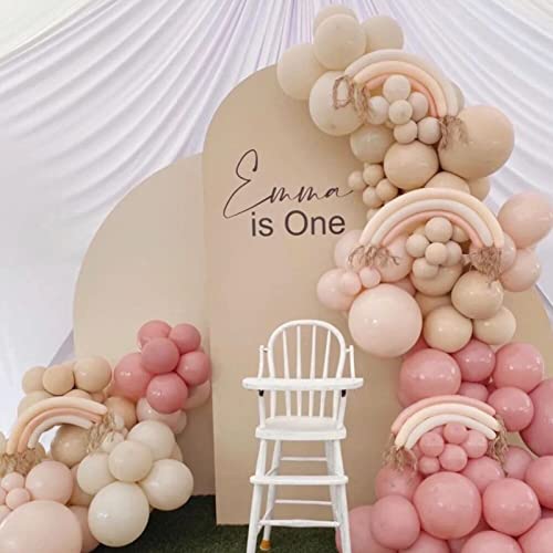 Image of Latex Balloons, 100-Pack Different Sizes 18 12 10 5 Inch Party Balloon Garland Kit (Dusty Pink)