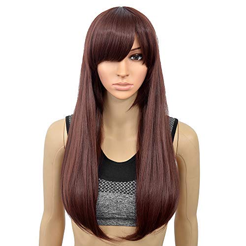 SiYi OW SongHana Long Straight Hair Halloween Dva Cosplay Wig for Girl Costume