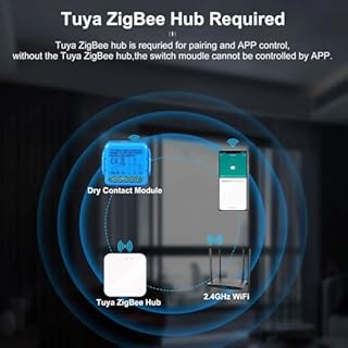 Tuya Smart Contatto A Secco ZigBee Modulo Interruttore Interruttore FAI DA TE Casa Intelligente Relè DC12/24V AC100-240V Funziona con Alexa
