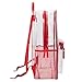 Clear Backpack Heavy Duty Transparent Bookbag for Kids, Boys, Girls, School, Travel, Stadium Approved (Red)