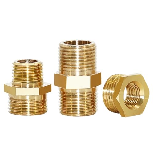 Raccords en laiton robustes 1/2 à 1 pouce adaptateur hexagonal mâle durable