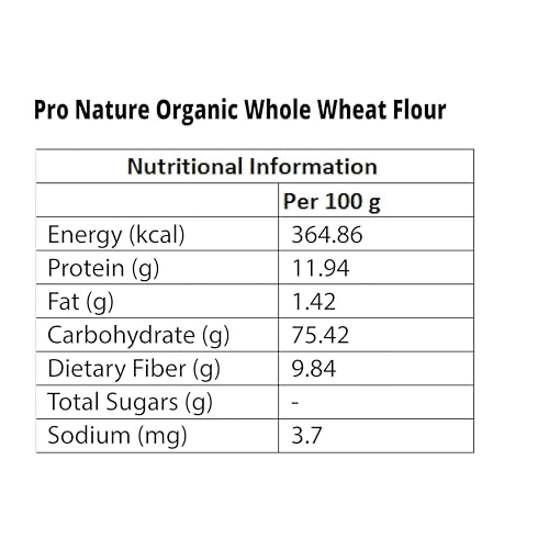 Image of Pro Nature 100% Organic Whole Wheat Flour 5 kg, (Pack of 2)
