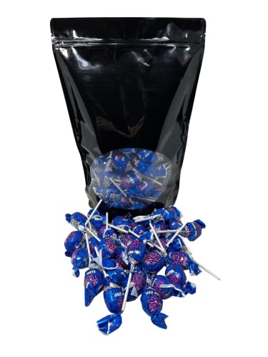 Holiday Special Blue Raspberry Lollipop Assortment - 3 Lbs - Blue Razz Blow Pops With Classic Bubblegum Center - Single Flavor Charms Suckers Pack - Individually Wrapped, 48 Oz. #TOP1