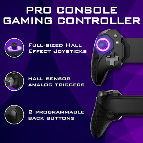 ELO Vagabond Mobile Gaming Controller - iPhone 15/16, iPad Mini & Android Phone Controller (USBC) - Call of Duty Mobile, PS Remote Play, Xbox Cloud Gaming & More - MFI Certified Phone Game Controller