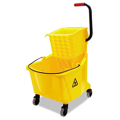 Unisan - Pro-Pac Side-Squeeze Wringer/Bucket Combo 8.75Gal Yellow 