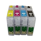Large compatibilité : conçue for les cartouches de la série T0711-T0714, compatible avec plusieurs modèles d'imprimantes, notamment S20, S21, SX100, SX110, SX105, SX115, SX200, SX205, SX209 et SX210. Facile à installer, prêt à l’emploi sans débogage complexe.