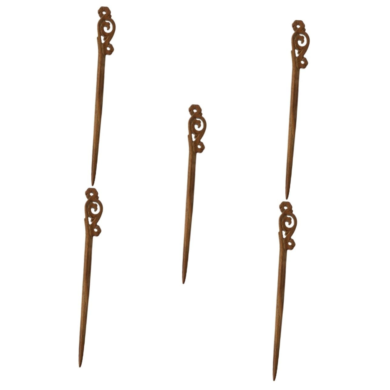 Beavorty 5stücke Vintage Haarnadel Für Damen Antikes Design Chinesischer Haarstab Sandelholz Stilvolles Haaraccessoire Für Han-kleidung Leicht Und Tragbar Für Besondere Anlässe
