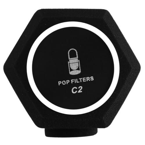 VOANZO Pare-Brise pour Microphone, Filtre Anti-Pop, Isolation en Mousse insonorisante à densité de Boule pour Un Enregistrement de qualité Studio, réduction du Bruit pour l'enregistrement Vocal