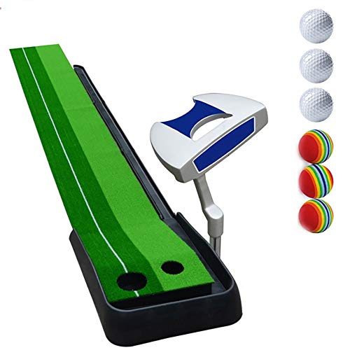 Tapis de putter de golf d'intérieur de 8mm pour s'entraîner efficacement au bureau