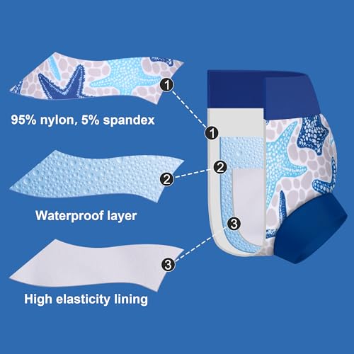 Image of BIG ELEPHANT Baby Swim Diapers 3-Pack, Reusable Swimming Diapers