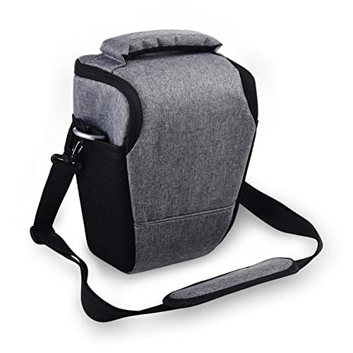 Custodia per fotocamera leggera nera con tracolla per fotocamera Canon EOS 700D, 650D, 600D, 250D, 200D, 100D, Nero , Taglia unica, Custodia per fotocamera