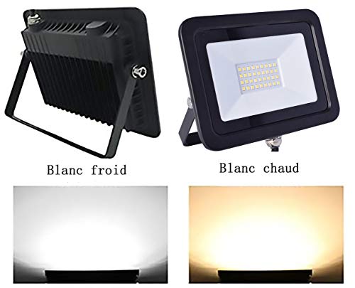 WCT LED Floodlight 50W, Flood Lights Outdoor 3000K Super Bright, IP68 Waterproof Black Work Lamp,Outdoor Security Light for Home Lighting Garden Yard Garage Warehouse Parking Lot