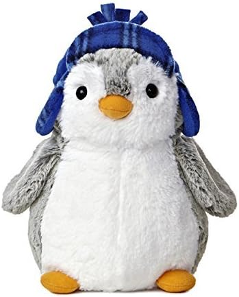 Aurora Pompom 9" Penguin Plush from World (Blue Hat)