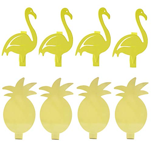 Pomlink Paquete de 8 Clips Decorativos de Acero Inoxidable para Mantel, para el hogar, Picnic, Barbacoa, Boda, Fiesta de Bricolaje