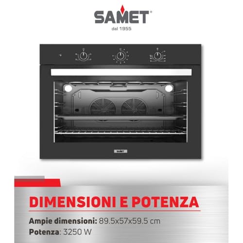 Maxi forno 90 cm Apollo nero - 4