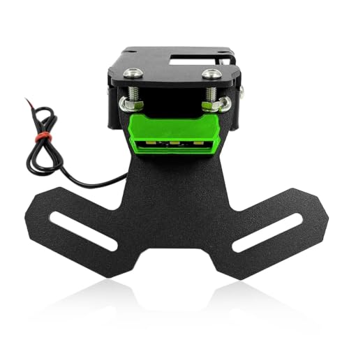 Support de plaque Kawasaki Z900 2017-2024 avec éclairage LED vert