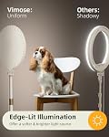 10.5" Ring Light with Stand and Phone Holder - 72" Tripod for iPhone with Light, Professional Led Ringlight for Video Recording/Make up/Streaming, Full Screen Light Ring for YouTube, Tiktok