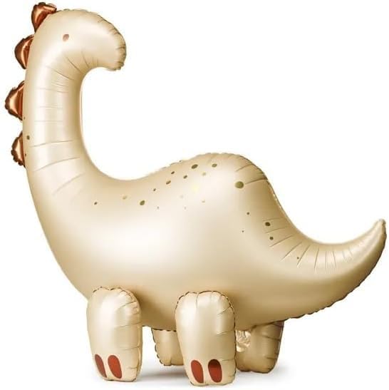 Dinosaur Foil Balloons, Assorted Designs Including Pterodactyl, Triceratops, Brontosaurus, Happy Birthday and Number Balloons (Brontosaurus)