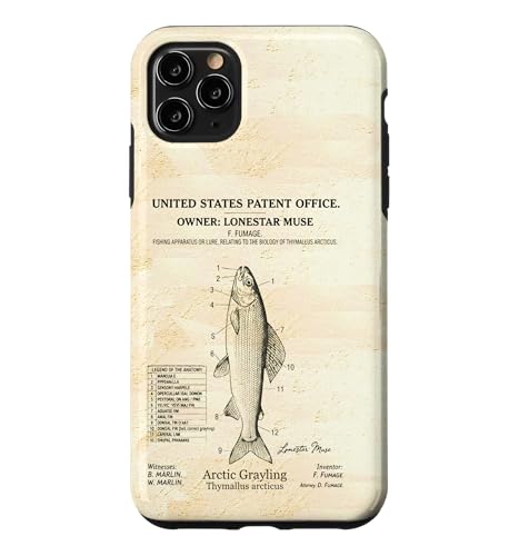 Arctic Grayling Fishing ���� ���̓� �r���e�[�W�A�[�g �X�}�z�P�[�X iPhone 11 Pro Max �p