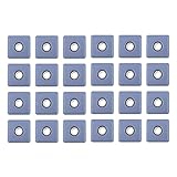 BEEOFICEPENG 24 deslizadores para muebles, protectores para patas de muebles de 30 mm, protectores de patas para sillas cuadradas