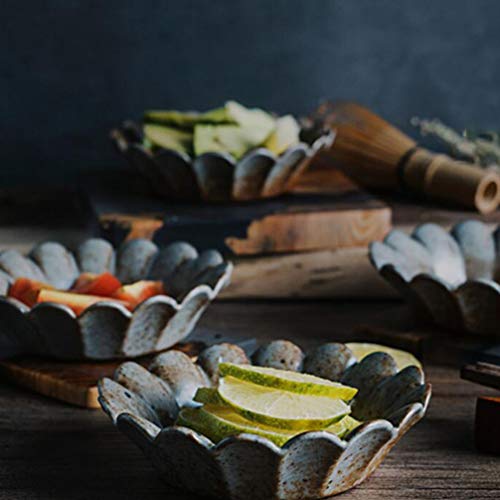 HEMOTON Molho Prato de Cerâmica de Estilo Japonês Do Vintage Tempero Pratos Aperitivo Prato Sobremes