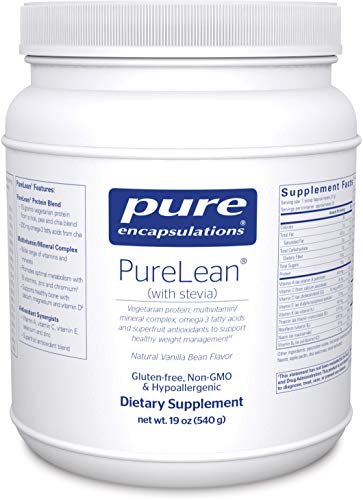 Pure Encapsulations - PureLean (with Stevia) - Protein for Healthy Weight Management** - 19 Ounces - Vanilla Bean Flavor