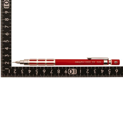 Pentel Graph 1000 CS 0.3 mm rouge pour le dessin technique et les schémas d'architecture - 2