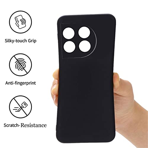Image of A rtistque Back Cover Case for OnePlus 11 5G with Camera Protection | Shockproof TPU | Stylish Protective Design | Slim Fit | Ultra Matte | Oneplus 11 Back Cover - Black