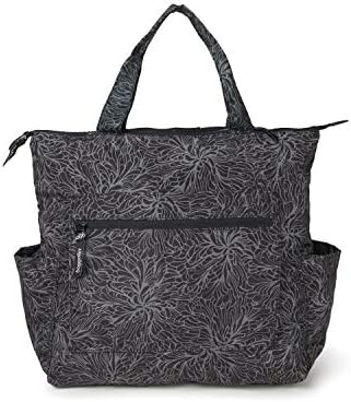 Baggallini unisex adult luggage only baggallini Packable-Backpack Tote, Black, One Size US