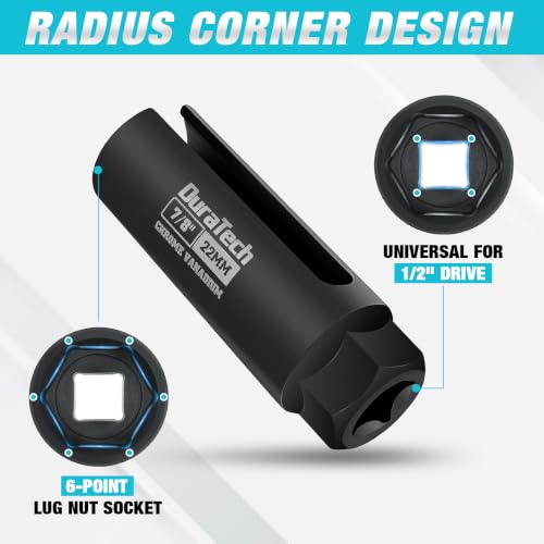 Image of DURATECH O2 Oxygen Sensor Socket with Wide Slot 1 /2 inch Drive x 7 /8 inch (22mm)