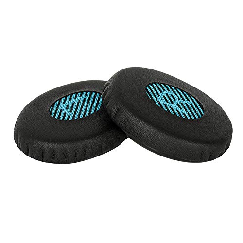 Almohadillas de Reemplazo Espuma para Auriculares Almohadillas de Cuero de Proteína Negro para Auriculares Bose SoundLink OE, Bose OE2 et Bose SoundTrue OE