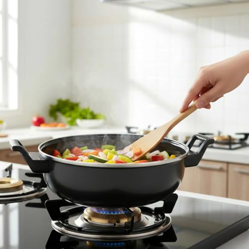 Image of Multipurpose Kitchen Cooking Pan for Frying, Stir Fry, Curry & Vegetable Cooking