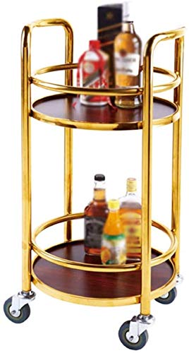 HUIBBGO Chariot de Service, Chariot de Cuisine, Chariot de Livraison pour hôtel et Restaurant/Chariot à vin en Bois Massif/Chariot à thé/Chariot à Snacks/Chariot à gâteaux/Chario