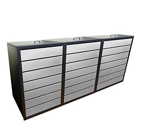 Preisvergleich Produktbild Mülleimerschränke, Modell Magnat ES für drei 240 Liter Tonnen