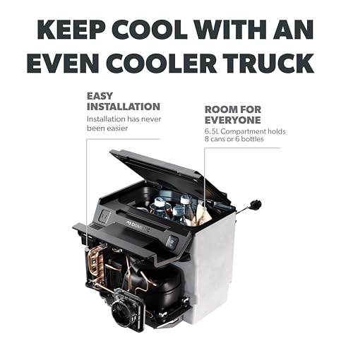 Image of Dometic CCF-T | Ford F-150 Center Console Refrigerator | For Ford F-150 Models 2021+ | Storage Capacity of 6.5L. Holds Six - 16.9 oz (0.5 L) Bottles Or Eight - 12 oz