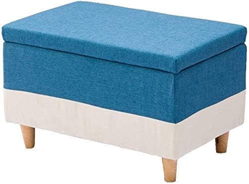 Banc de rangement lavable et assise en tissu amovible