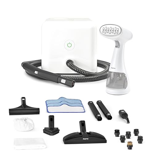Dupray Neat + Voila– Pack Complet Nettoyage Vapeur Maison & Défroisseur Vêtements | Nettoyeur Vapeur & Défroisseur Vertical Sans Produits Chimiques | Kit...