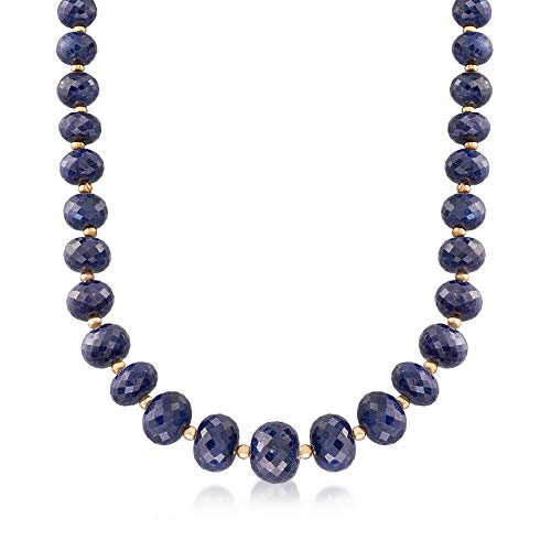 Ross-Simons 7-13Mm Sapphire Bead Necklace With 14Kt Yellow Gold. 20 Inches #TOP19