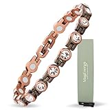 Copper Bracelet for Women Magnetic Bracelet Pain Relief for Arthritis and Carpal Tunnel Migraines Tennis Elbow